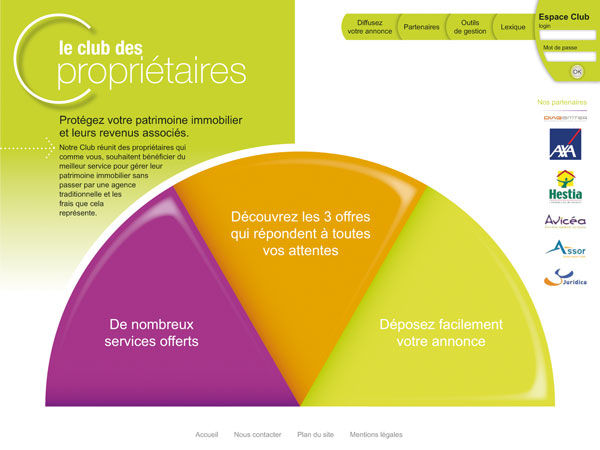 Site Club propriétaire - Ondi